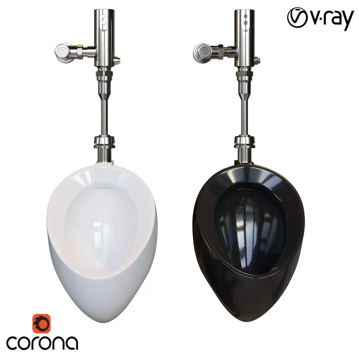 TOTO commercial washout urinal 3D model