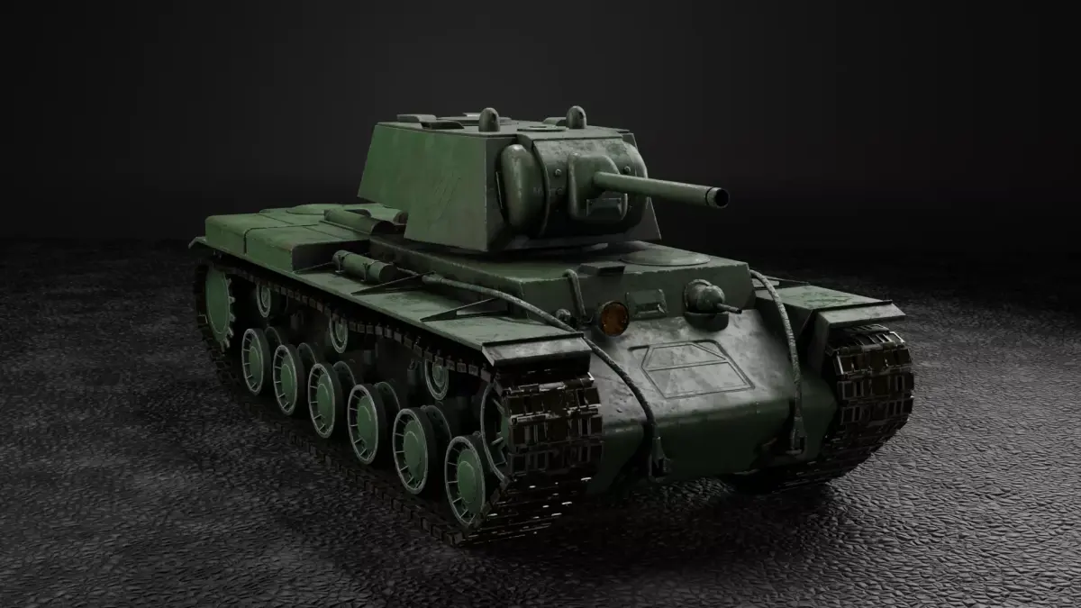 Soviet tank KV 1 3D model