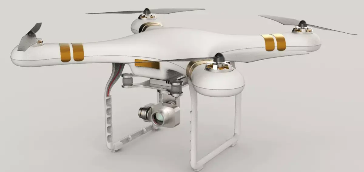 QuadroCopter High Detailed HIgh-Poly 3D model