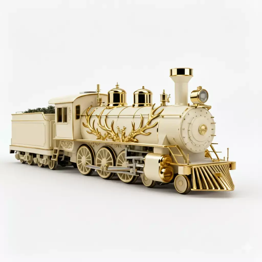 Royal Stag Steam Engine 3D Model Low-poly 3D model