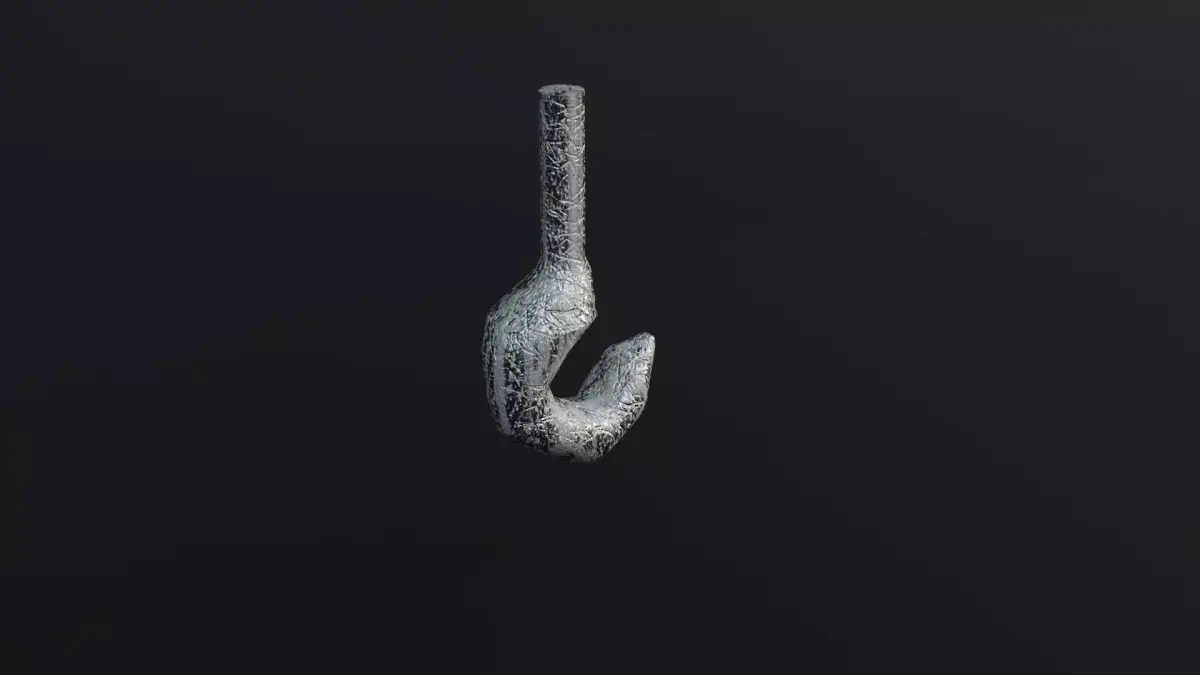 186Hook Game Ready - Low Poly 3d Model Low-poly 3D model