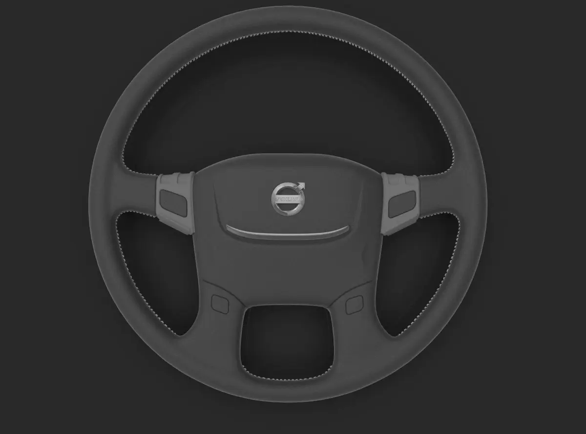 Volante Volvo bus Low-poly 3D model