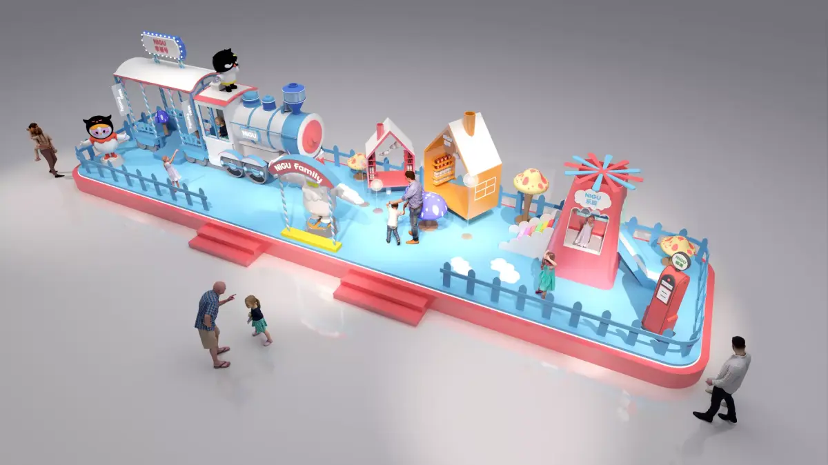 mall atrium booth 3D model