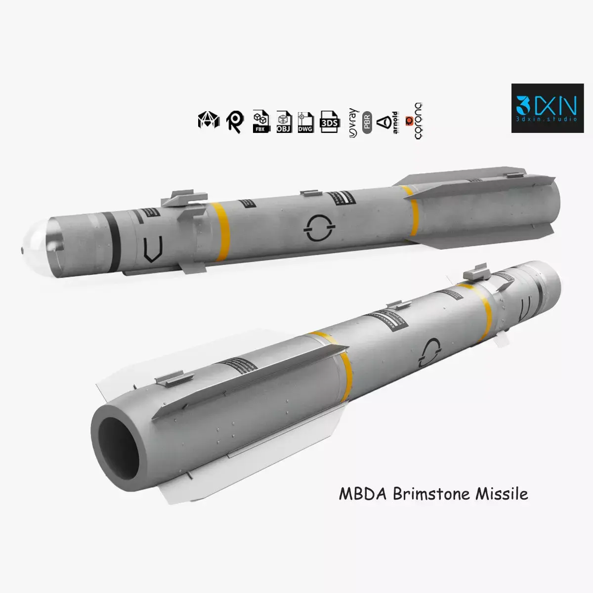 MBDA Brimstone Missile 3D model