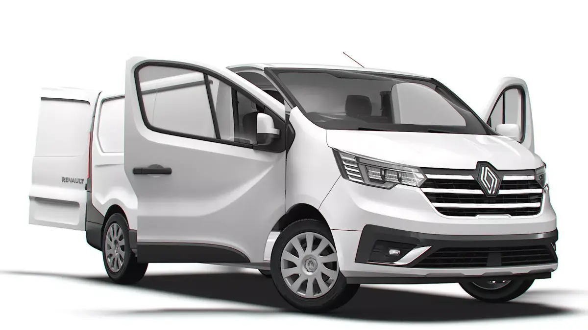 Renault Trafic Van L2H1 HQInterior 2024 UKspec 3D model