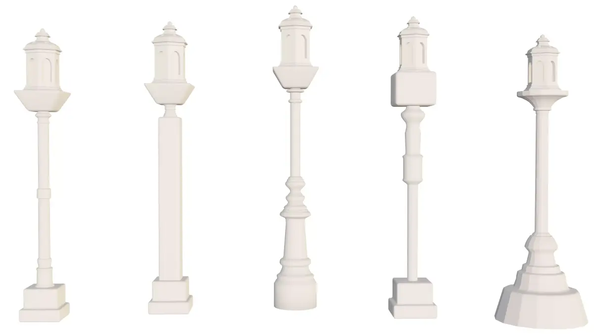 Historic Oakland Iron Street Light pole 3D print model purchase