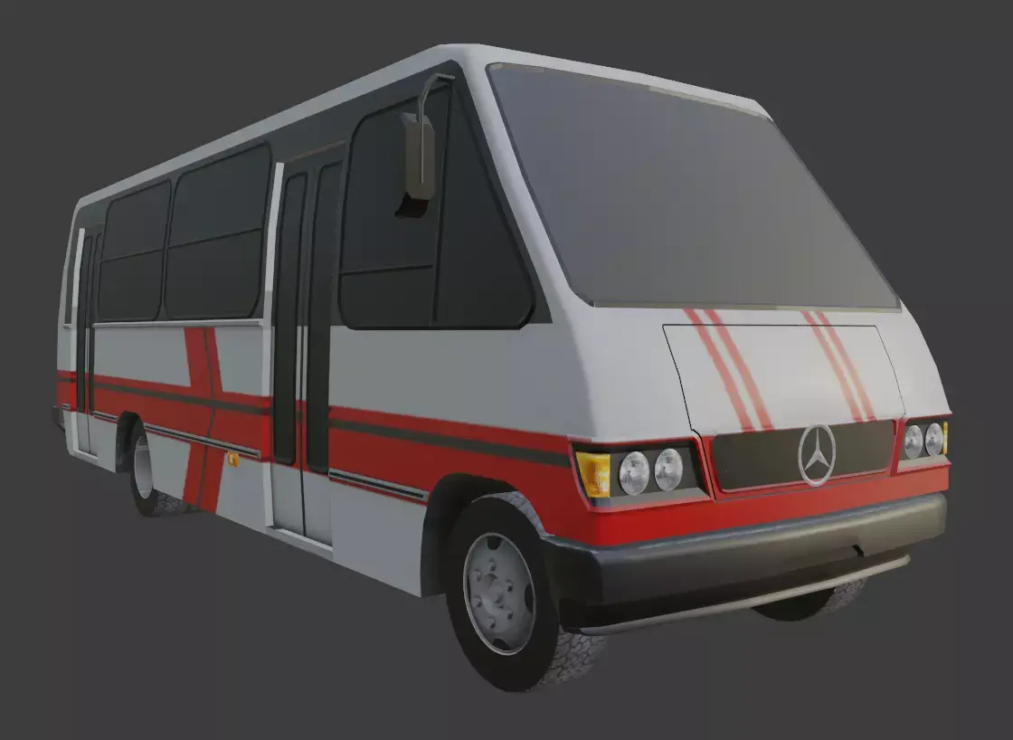 Marcopolo Senior GIV Low-poly 3D model