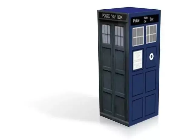 Tardis model 2 part  for color printing version 1 Free 3D print model