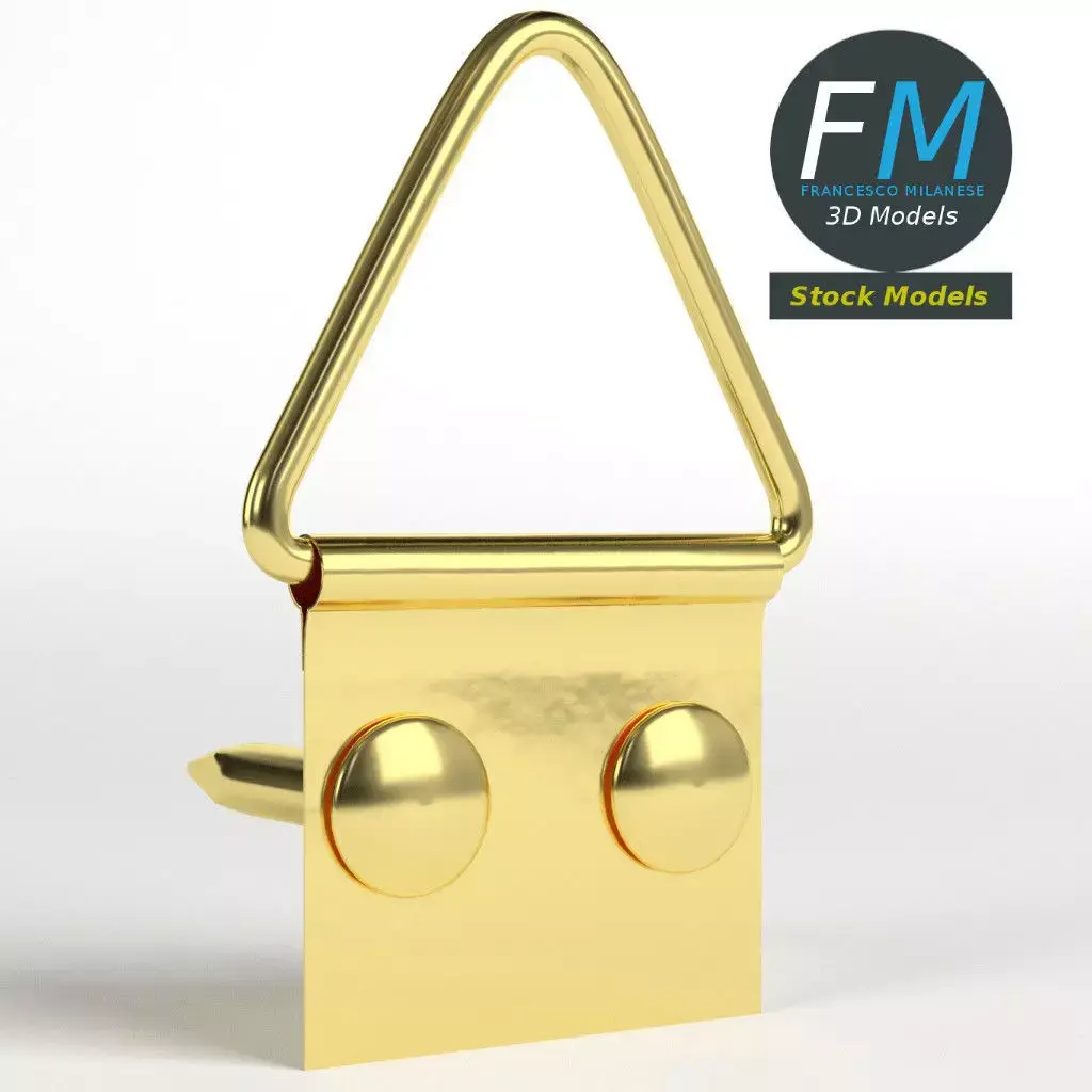 Picture frame hanger kit 3D model