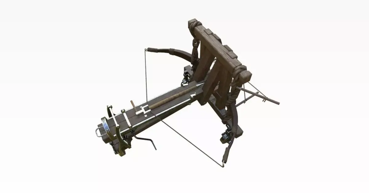 Roman Arrow Ballista -Ancient Archer Low-poly 3D model