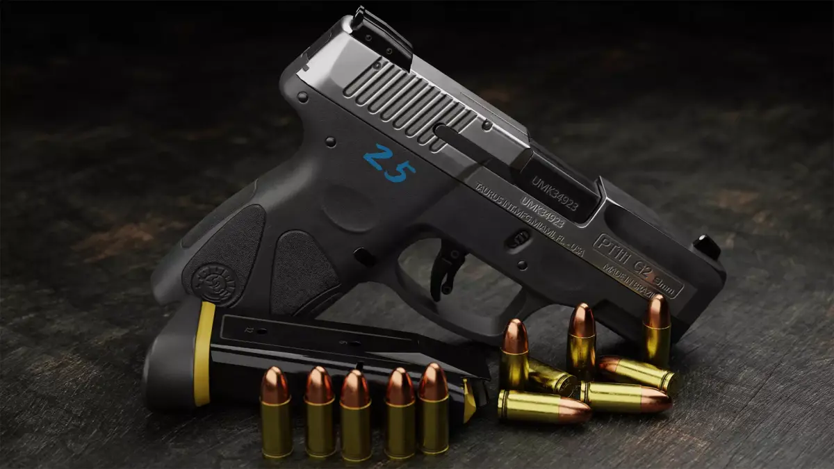 Taurus G2 Millennium PT111 Low-poly 3D model