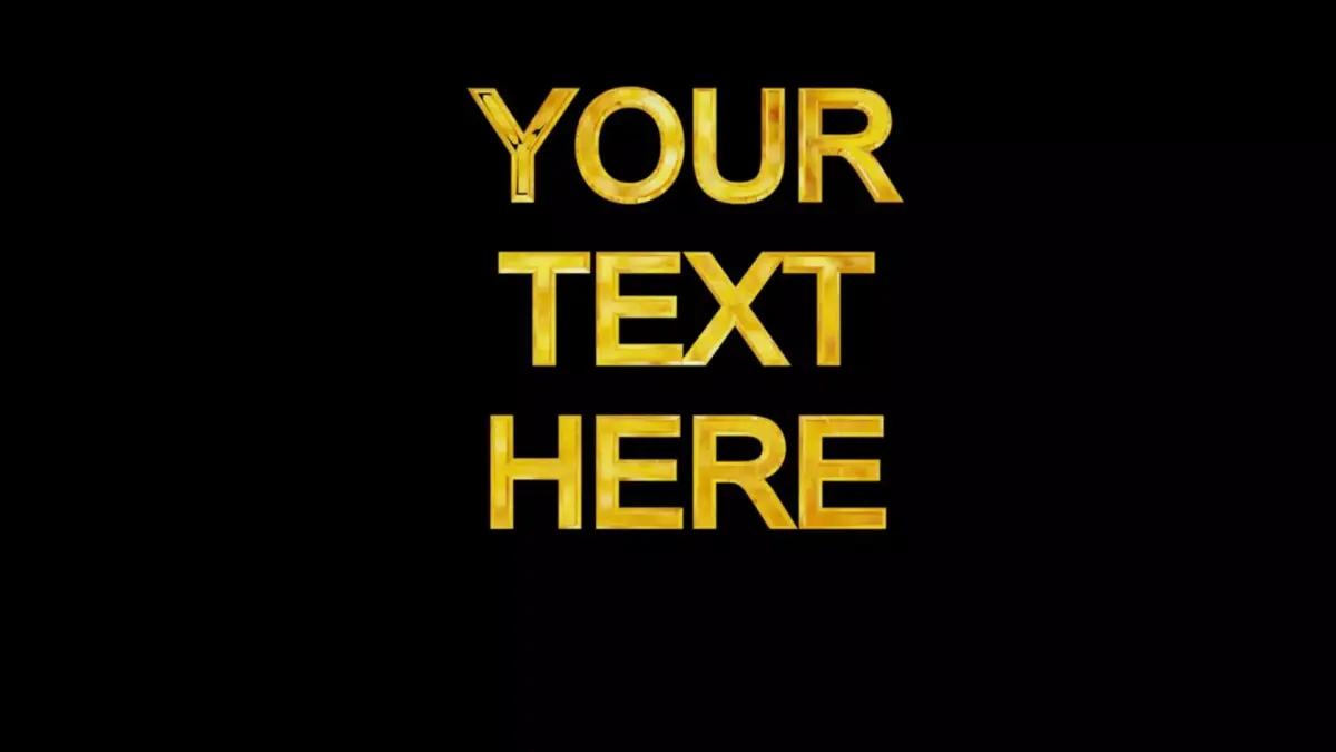 Animated Text 3D model