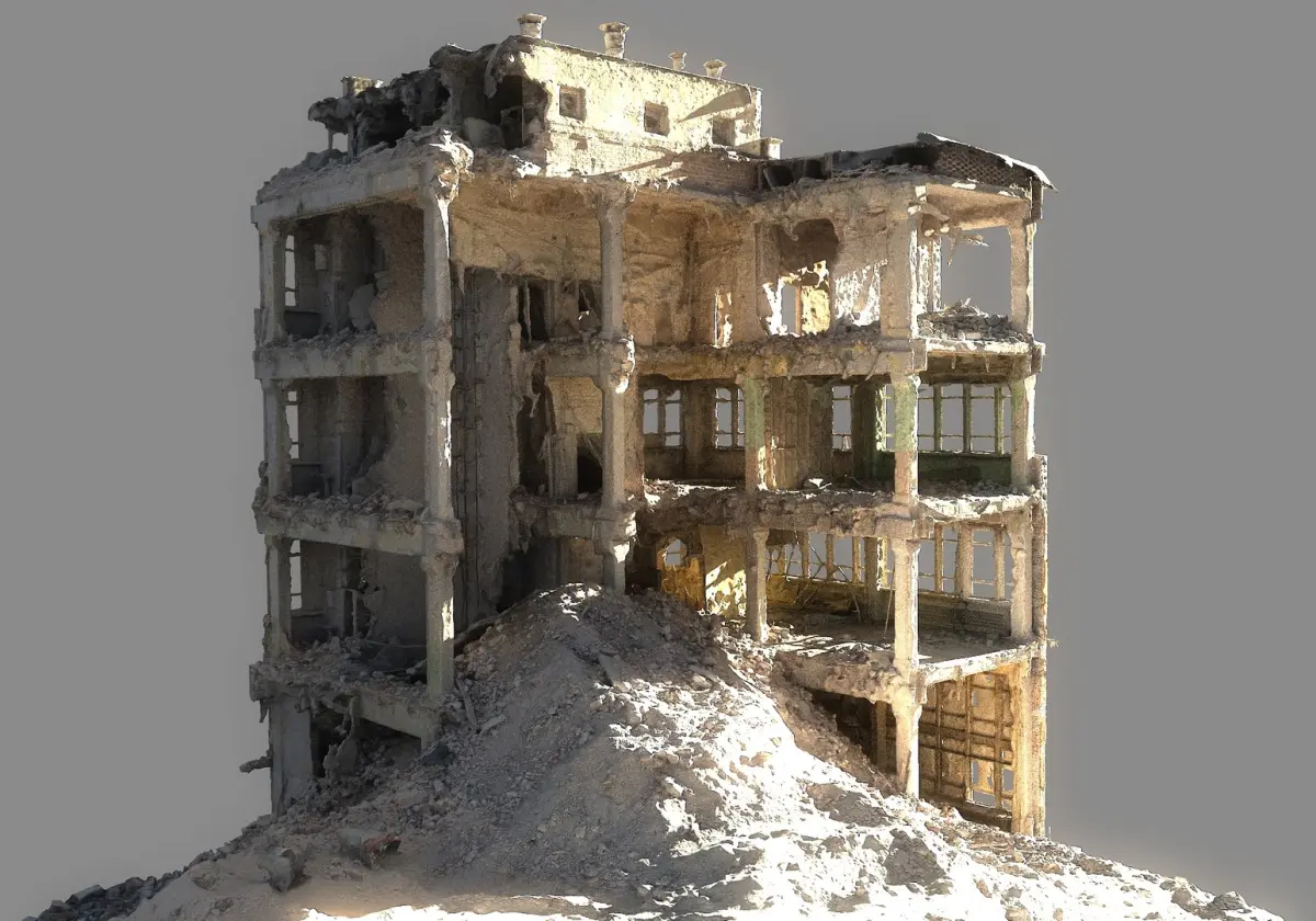 Abandoned Destroyed Building 2 3D model