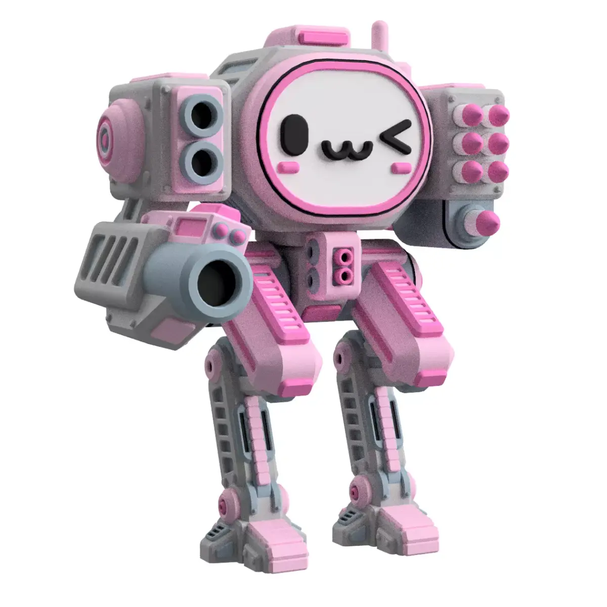 UwU Shadow Force Bandit Tabletop Mech Miniature  3D print model