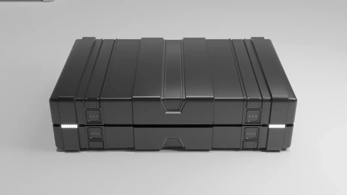 Sci-Fi Crate 7 Low-poly 3D model