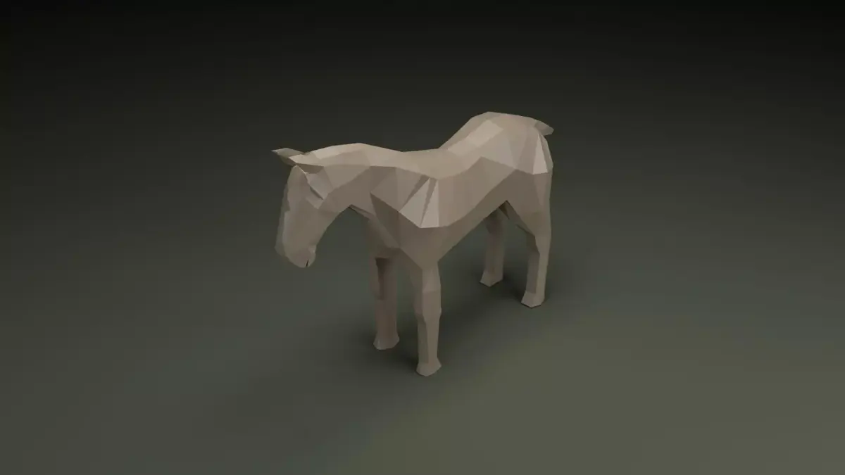 Horse Low-poly 3D model buy