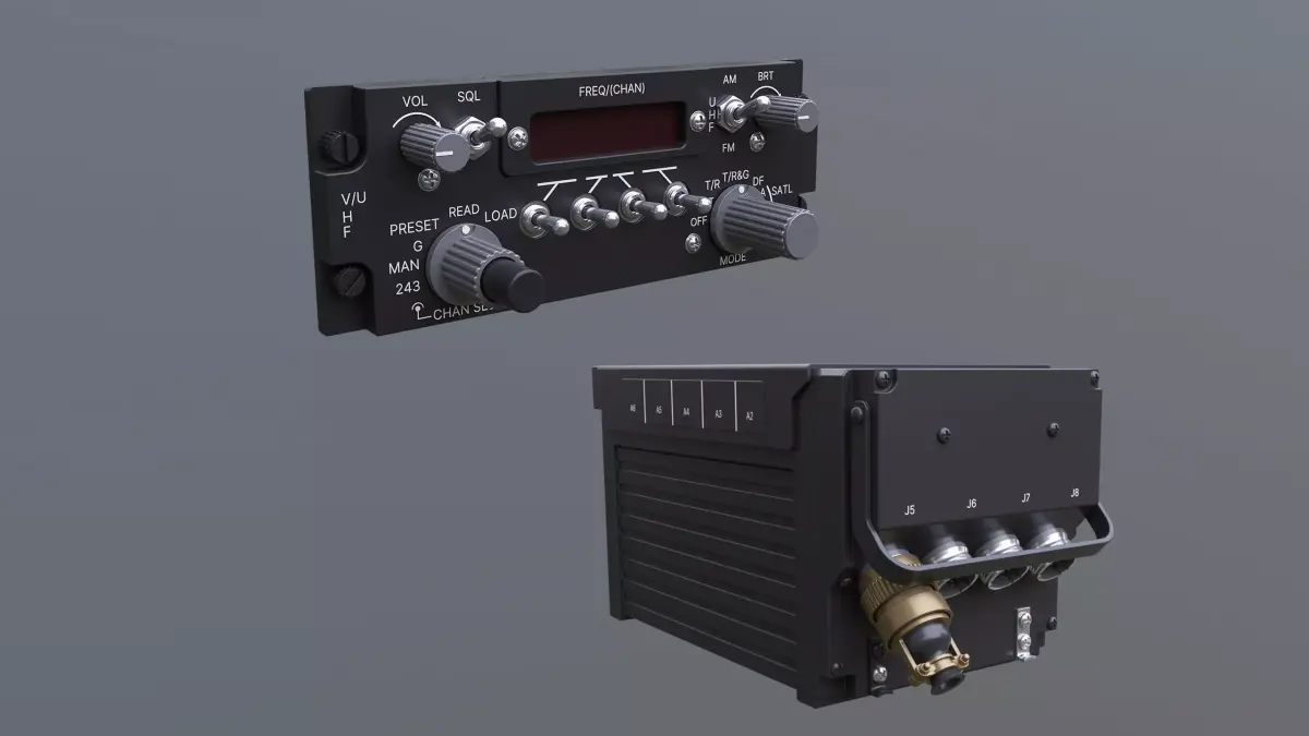 ARC-182 Avionics Set CAD 3D model