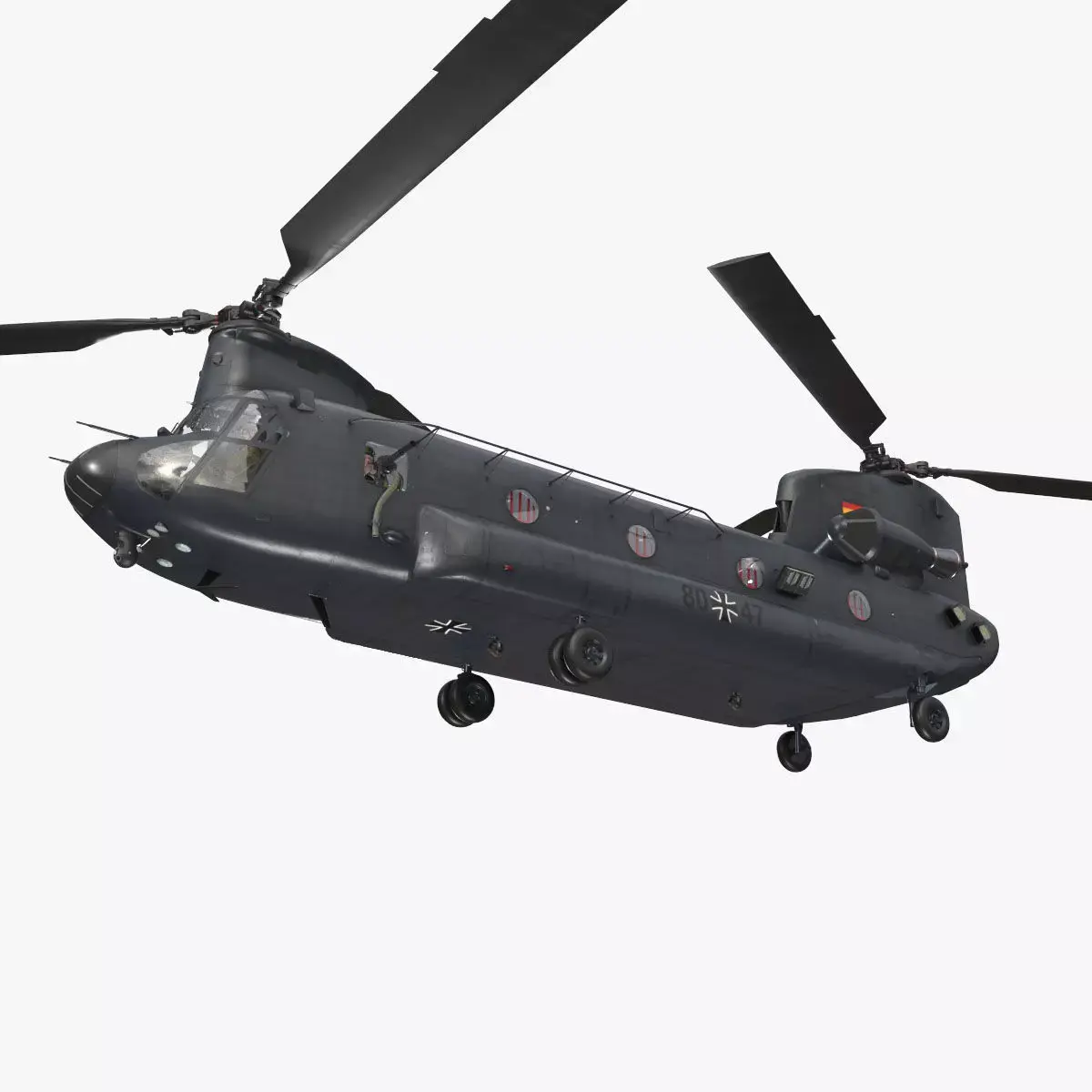  CH-47 Chinook Luftwaffe Basic Animation 3D model