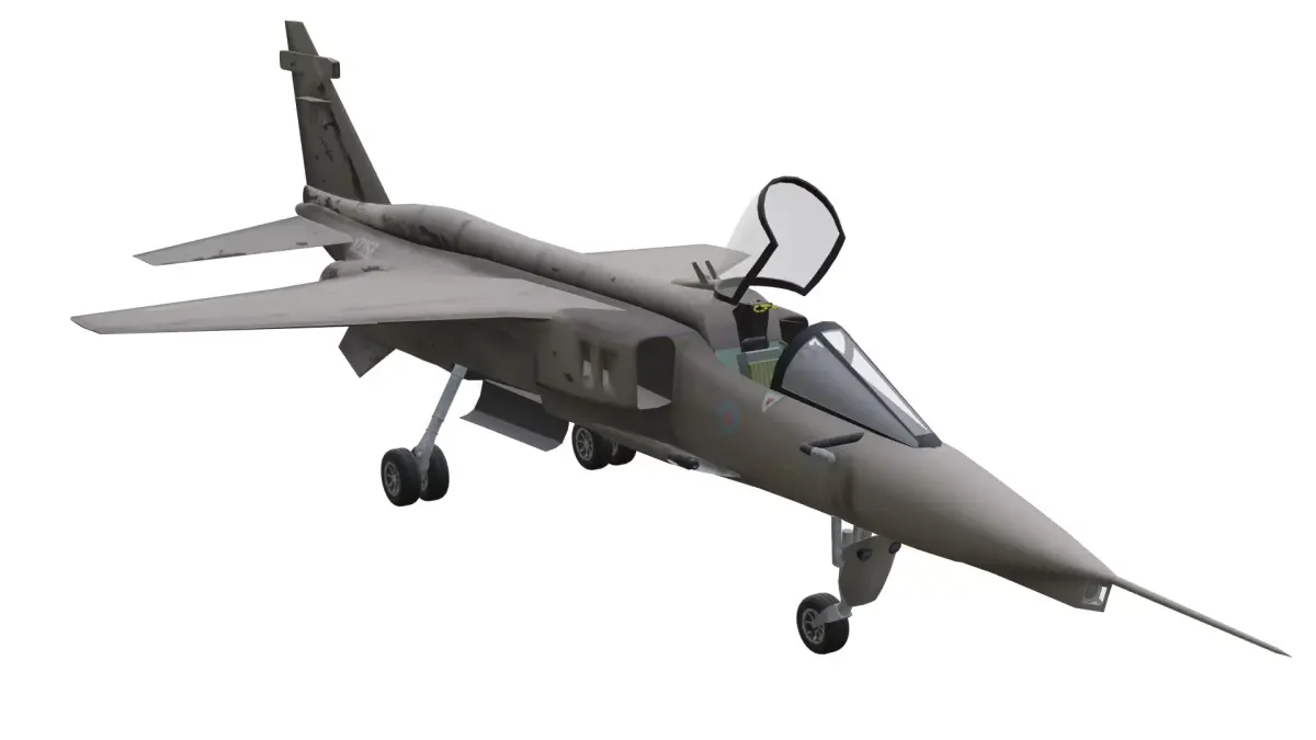 SEPECAT Jaguar Low-poly 3D model