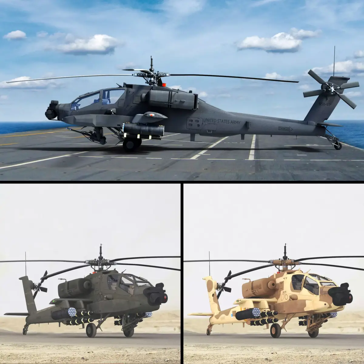 AH64A Apache Helicopter Collection 