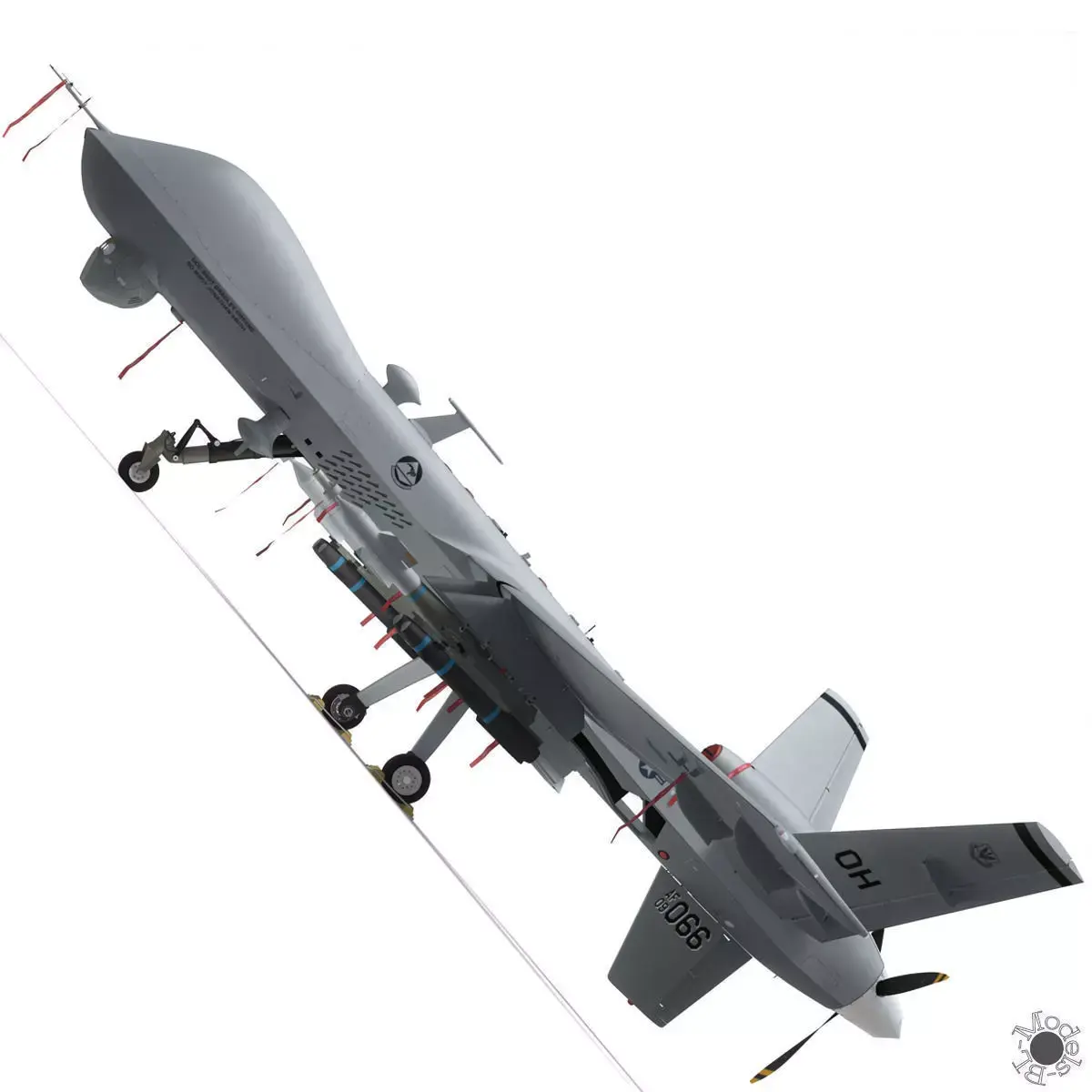 MQ-9 Reaper Military Aircraft Drone 3D model purchase