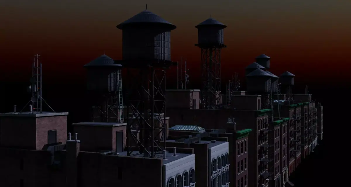 RoofTopAssets Low-poly 3D model