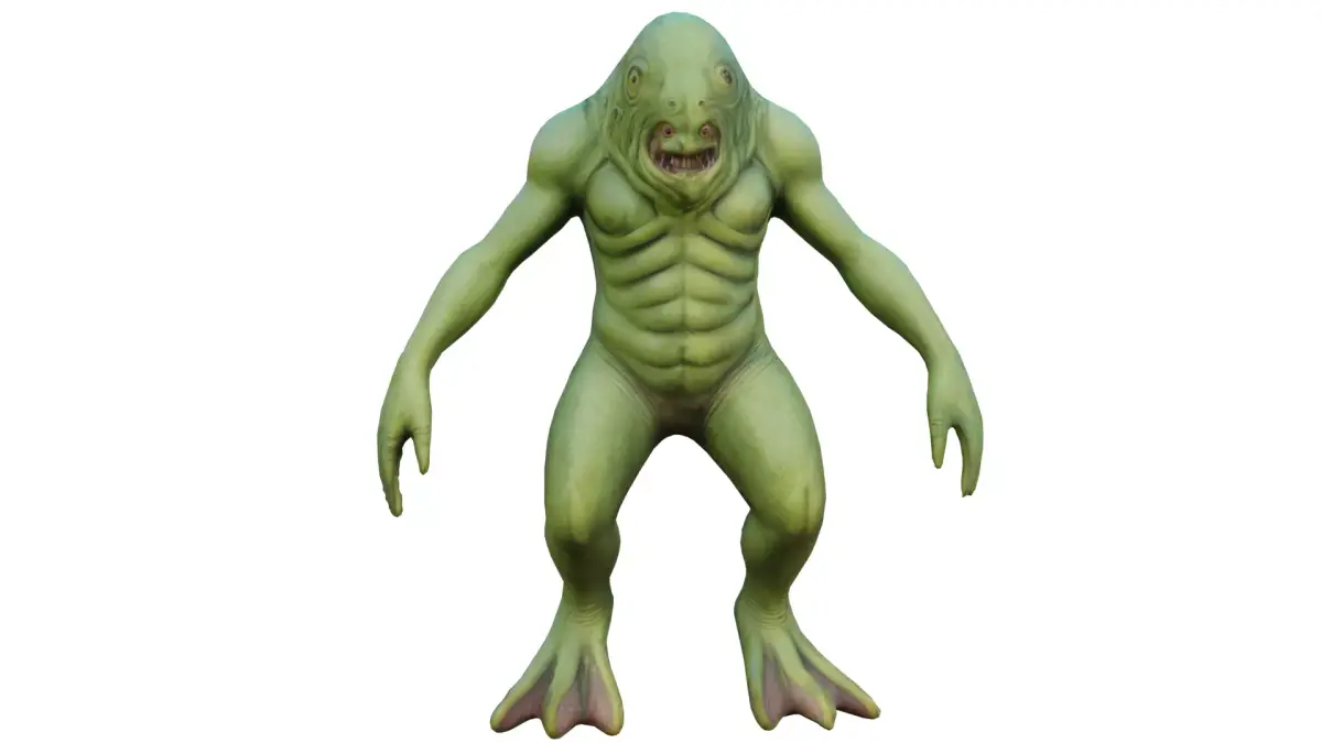 Deep ocean monster Low-poly 3D model