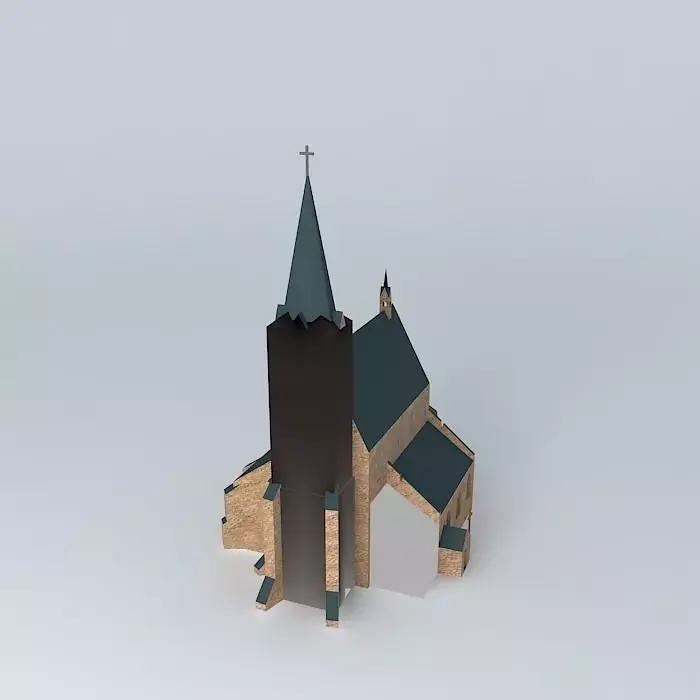 Parish Church in Pilsen Free 3D model