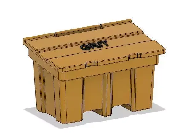 Model Railway Salt Grit Bin for Roadside or Car Park 3D print model