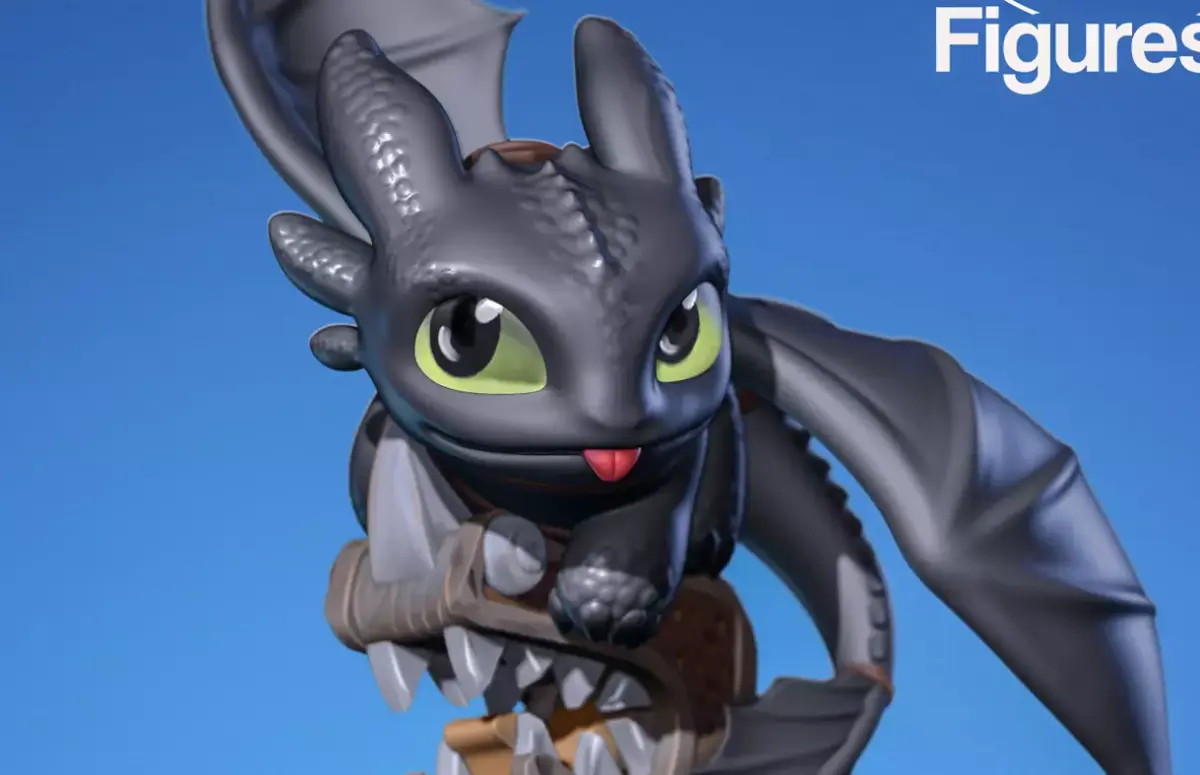 Chibi Toothless - How to Train Your Dragon 3D print model purchase