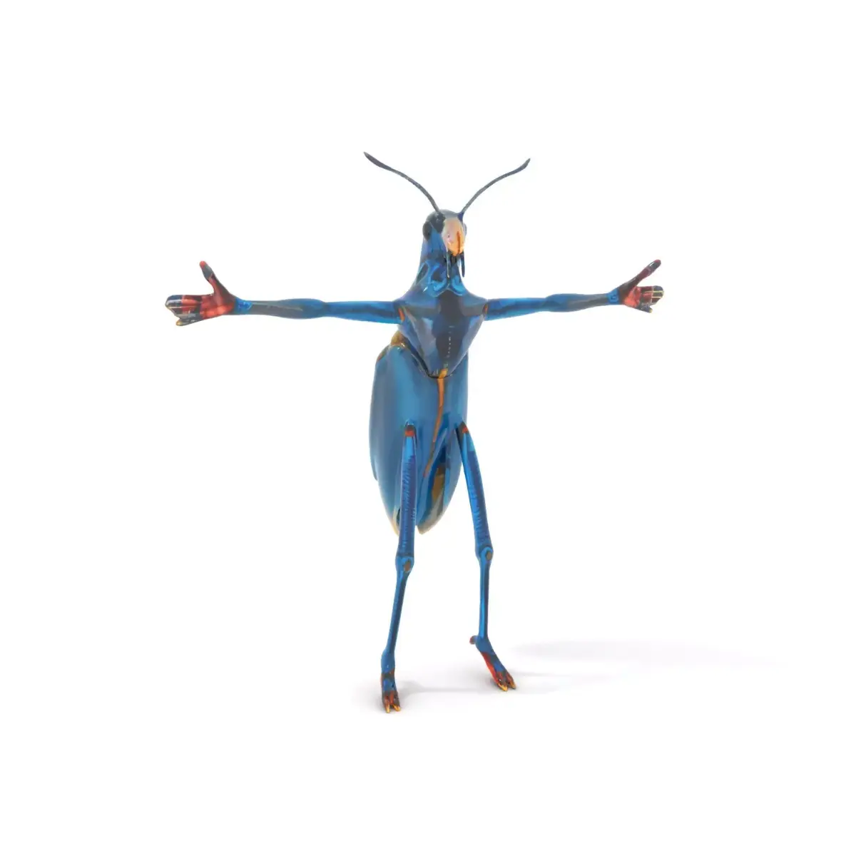 Cobalt Bug Humanoid model pack Low-poly 3D model