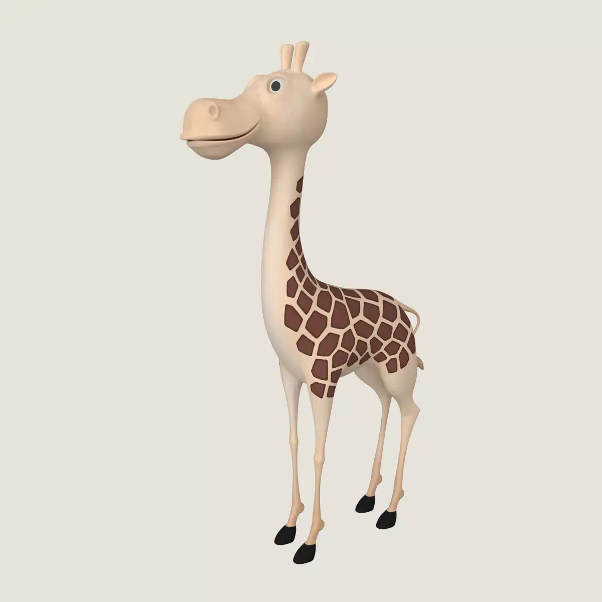 Cartoon Giraffe Low-poly 3D model