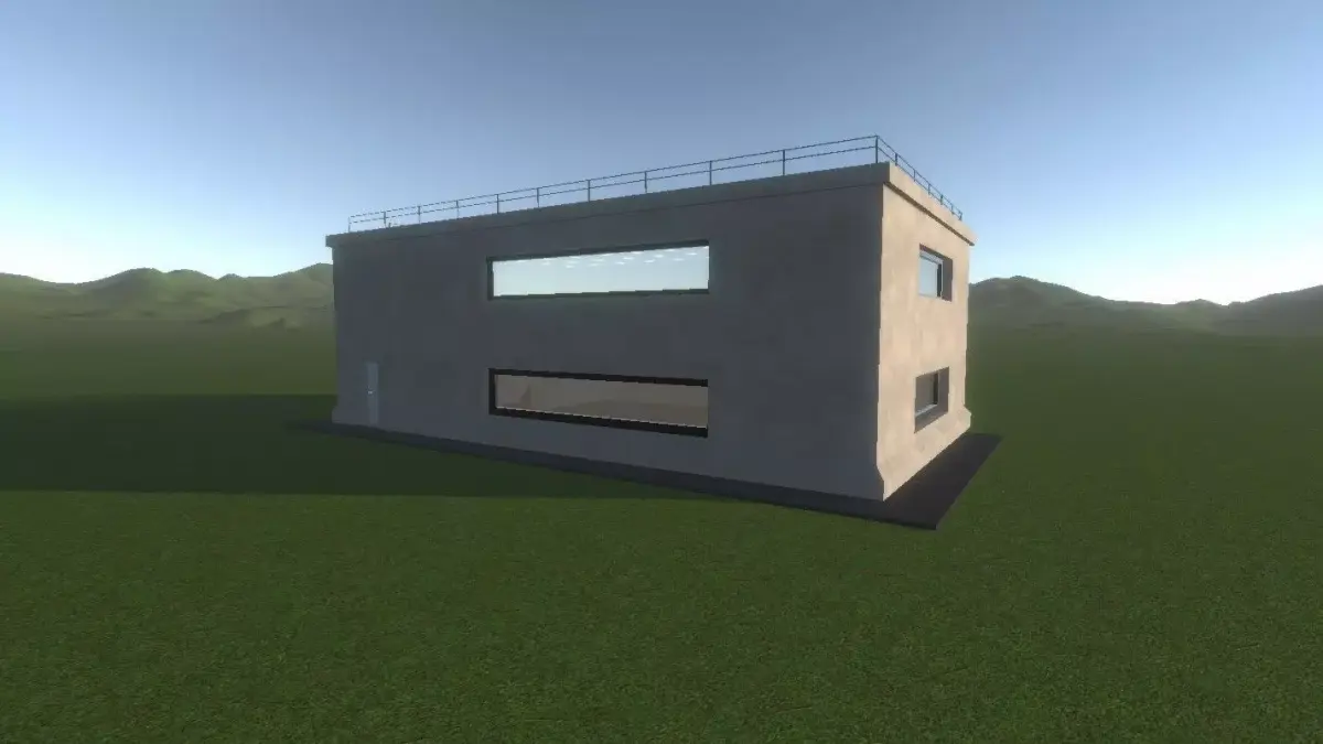 Military Control Building - Game Ready 3D Model PBR Low Poly Low-poly 3D model purchase