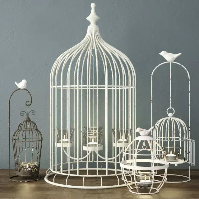 Birdcage Candleholders 3D model