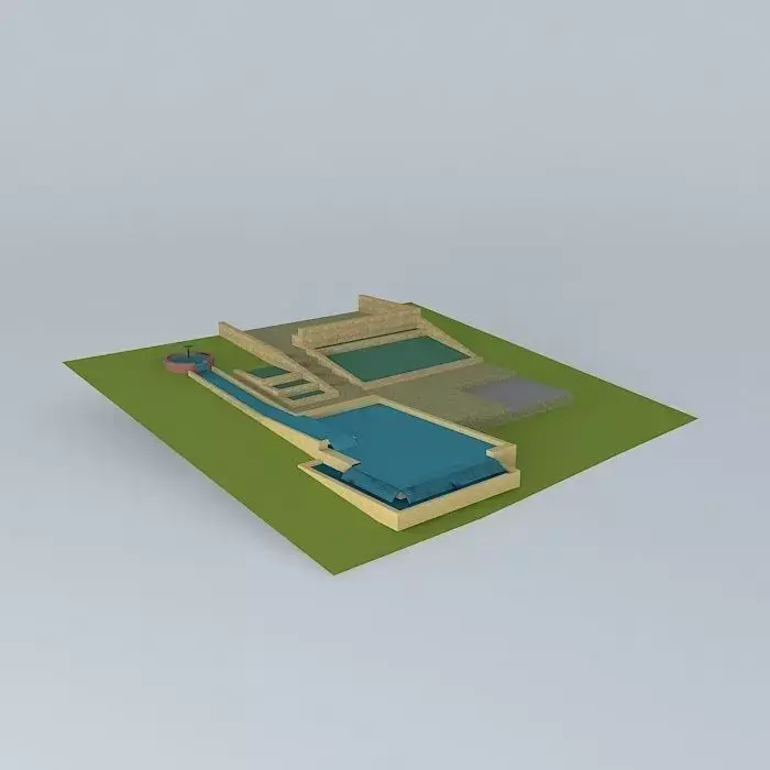 Natural Pool Design Free 3D model