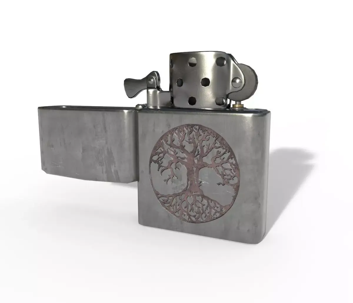 Lighter Zippo - PBR Game Ready Low-poly 3D model