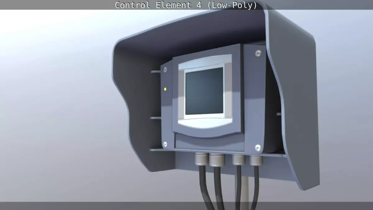 Control Element 4 Low-Poly Version Low-poly 3D model