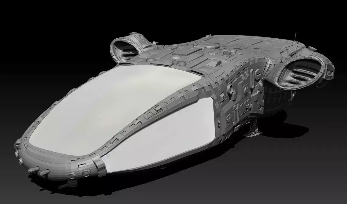 Space Freighter 3D model
