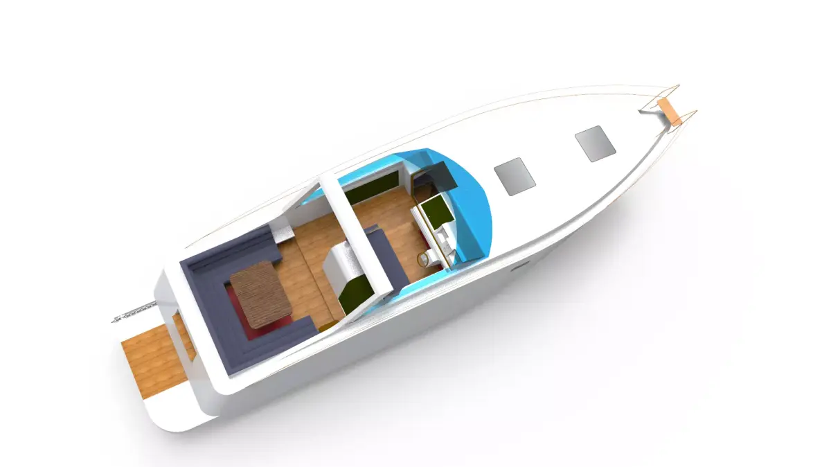 recreational boat 2 3D model