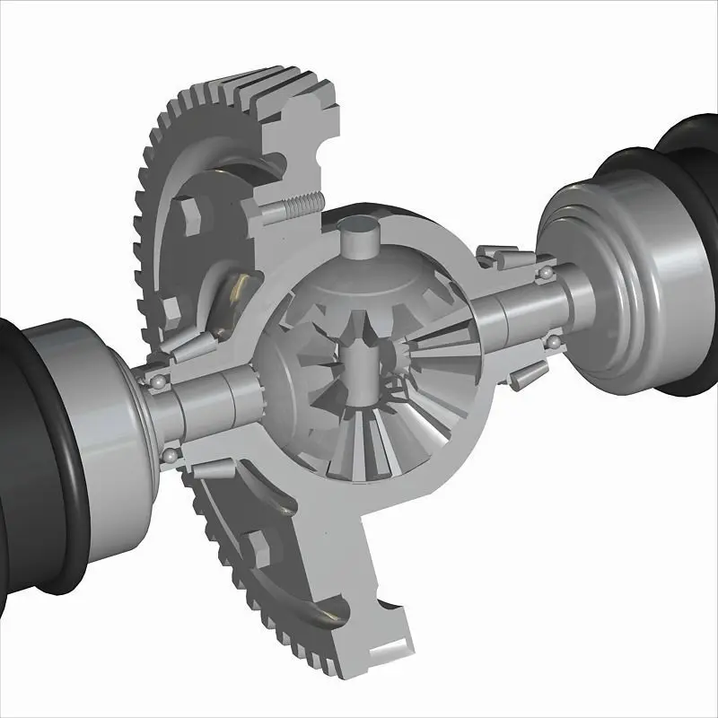 Automobile Differential Gearbox 3D model