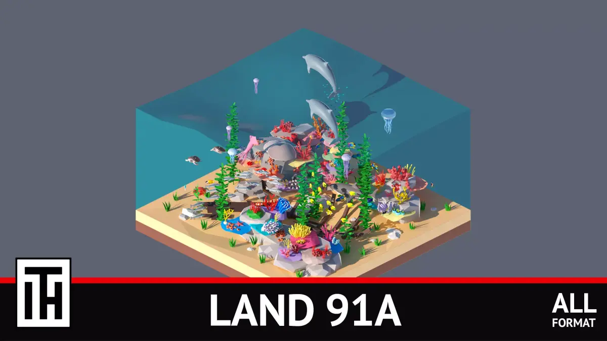 land 91A Low-poly 3D model