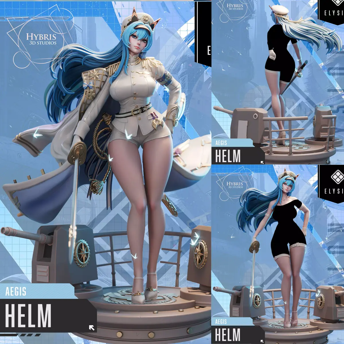 Helm from Nikke Goddess Of Victory Commercial Package 3D print model