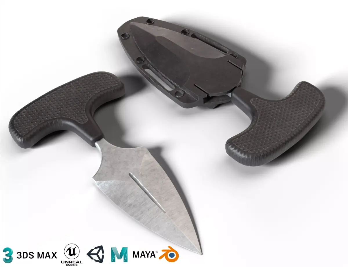 Cold Steel Safe Maker Dagger Low-poly 3D model