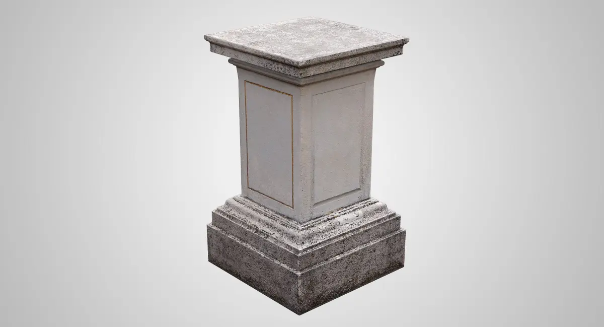 Square Pedestal 3D model