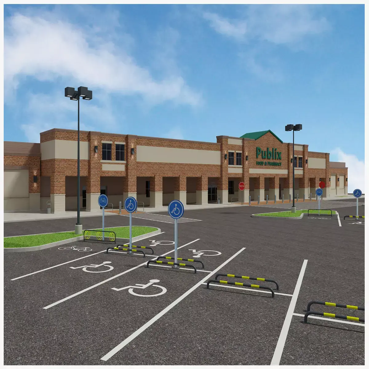 Retail Store Building 3D model order