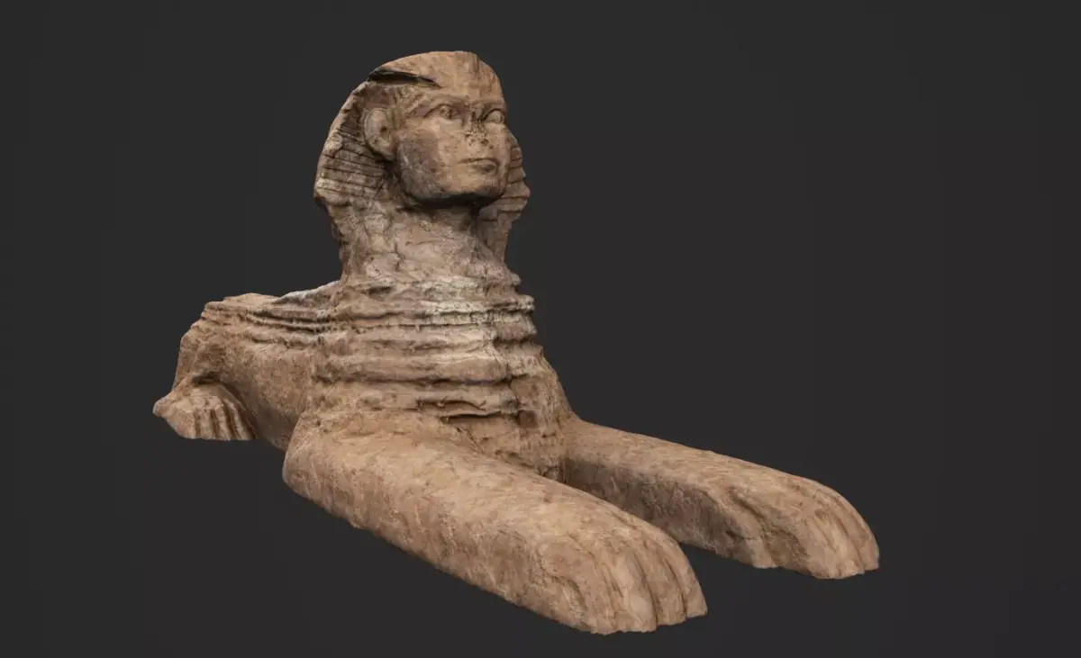 Egypt Great Sphinx Low-poly 3D model