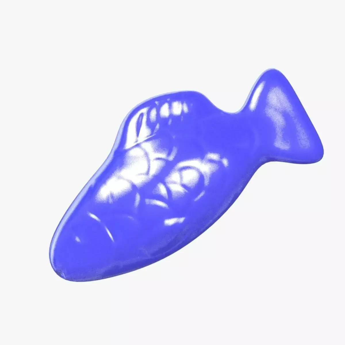 3D Swedish Fish Blue 3D model