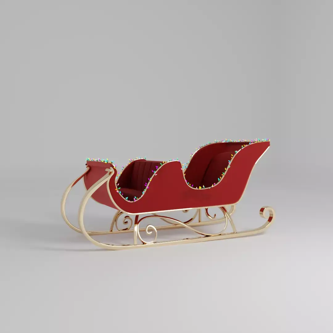 Santa Slides 3D model