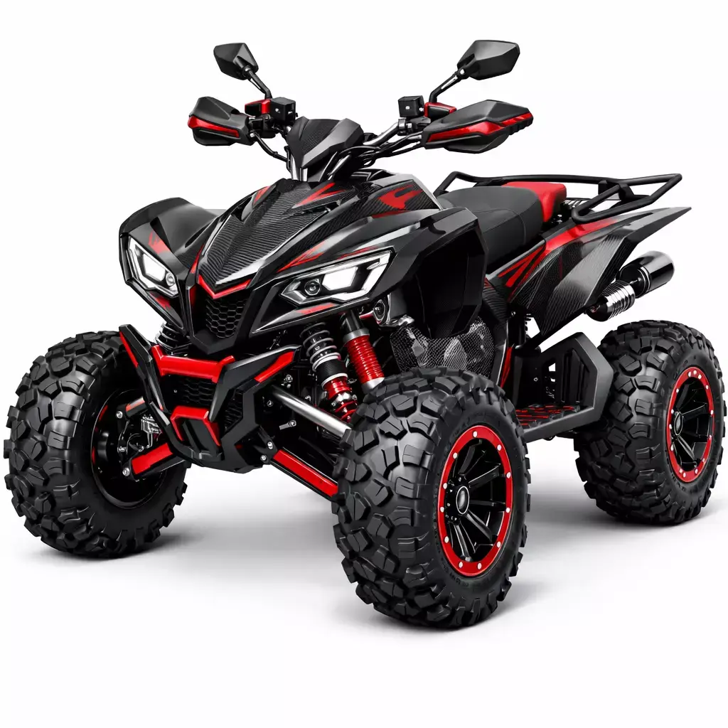 Futuristic Sport ATV Quad Bike Off-Road Vehicle 3D model