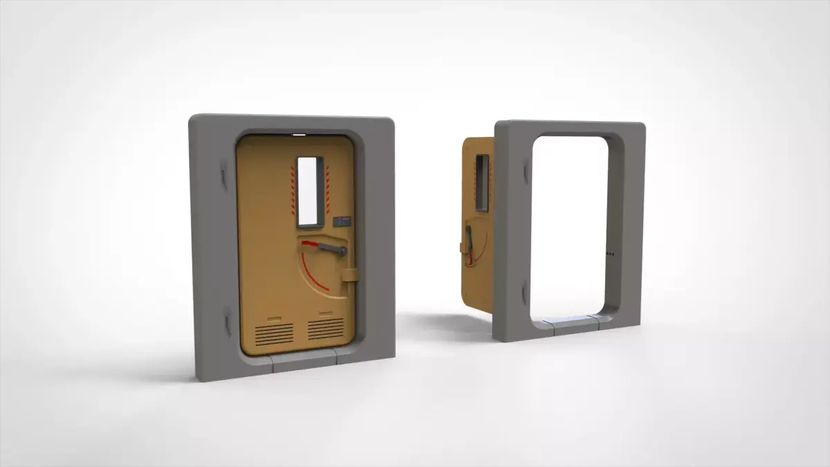 sci fi door 9 3D model
